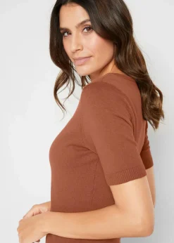 bonprix Pullover & Strickjacken|Basics^Pullover kastanienbraun