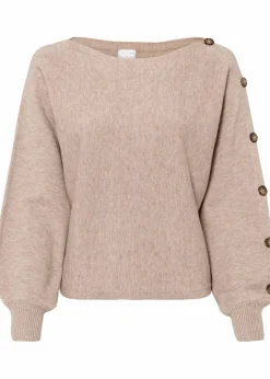 bonprix Bekleidung·Umstandsmode|Strickmode^Pullover mandelbeige meliert
