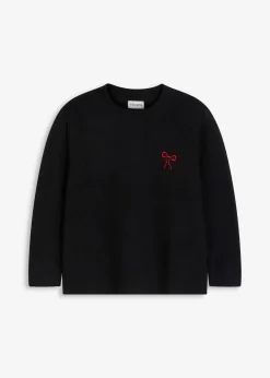 bonprix Pullover & Strickjacken|Strickmode^Pullover schwarz