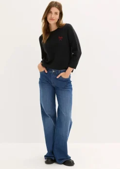 bonprix Pullover & Strickjacken|Strickmode^Pullover schwarz