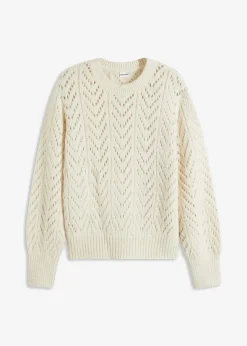 bonprix Bekleidung·Umstandsmode|Strickmode^Pullover cremeweiß