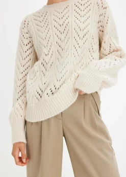 bonprix Bekleidung·Umstandsmode|Strickmode^Pullover cremeweiß