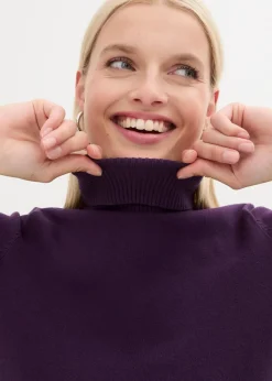 bonprix Bekleidung·Umstandsmode|Strickmode^Pullover dunkellila