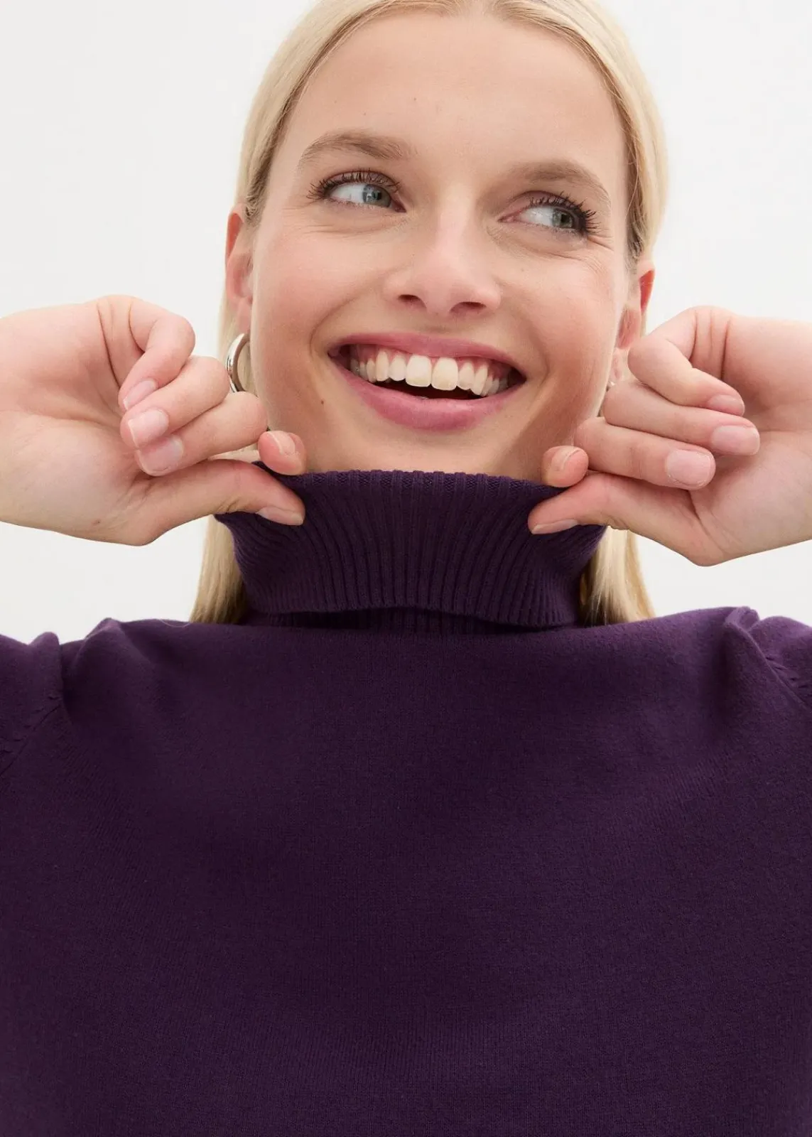 bonprix Bekleidung·Umstandsmode|Strickmode^Pullover dunkellila