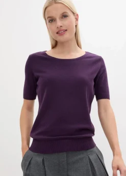 bonprix Pullover & Strickjacken|Basics^Pullover dunkellila