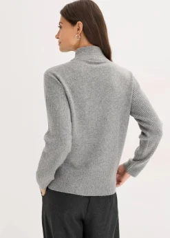 bonprix Bekleidung·Umstandsmode|Bekleidung·Jeans^Pullover grau meliert