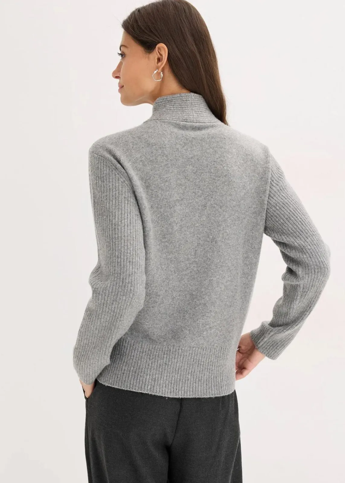 bonprix Bekleidung·Umstandsmode|Bekleidung·Jeans^Pullover grau meliert