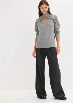 bonprix Bekleidung·Umstandsmode|Bekleidung·Jeans^Pullover grau meliert