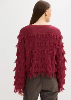 bonprix Bekleidung·Umstandsmode|Strickmode^Pullover rhododendronrot