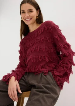 bonprix Bekleidung·Umstandsmode|Strickmode^Pullover rhododendronrot