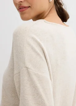 bonprix Bekleidung·Umstandsmode|Bekleidung·Jeans^Pullover hellsand meliert