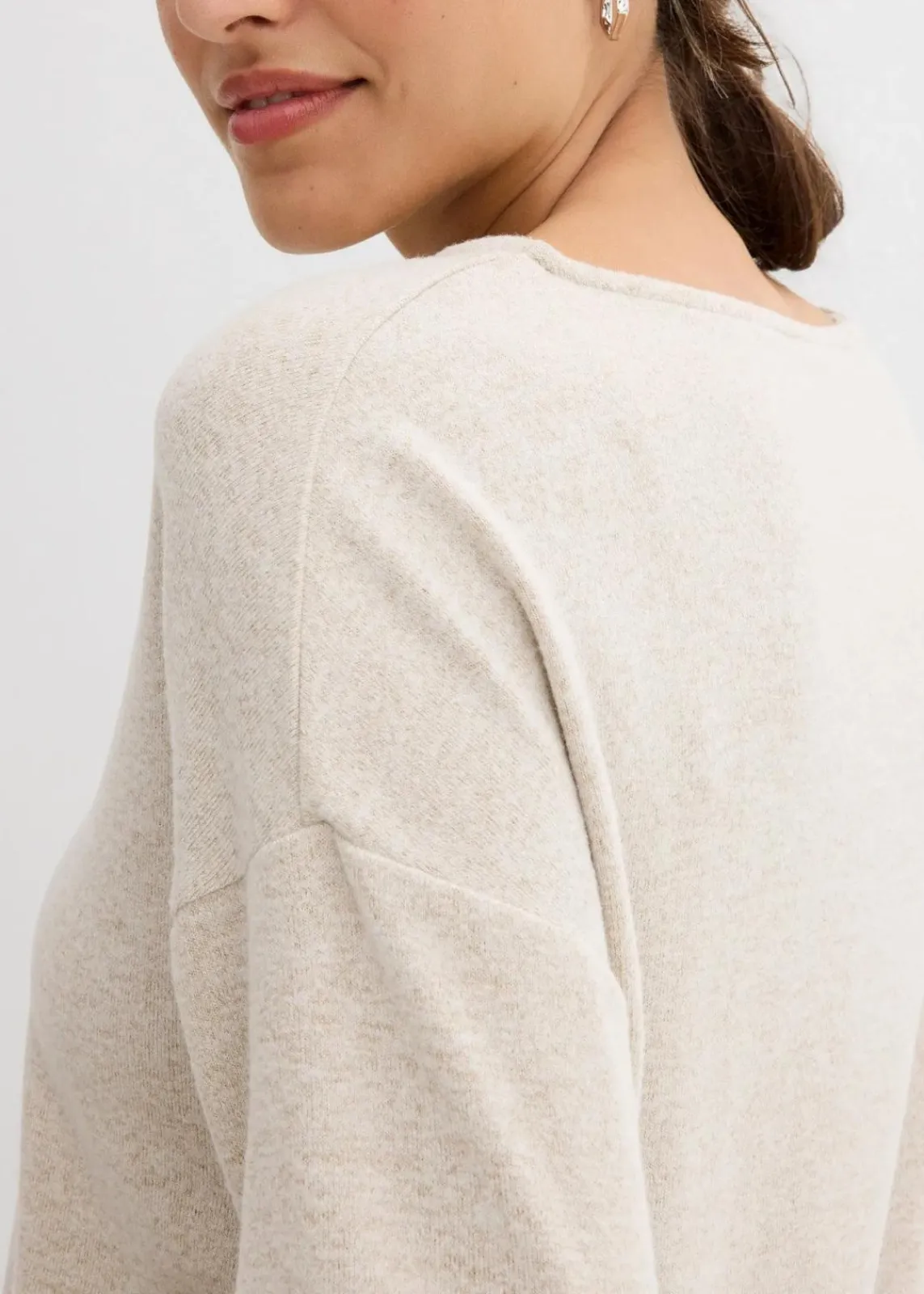 bonprix Bekleidung·Umstandsmode|Bekleidung·Jeans^Pullover hellsand meliert