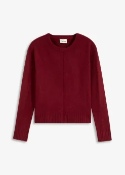 bonprix Bekleidung·Umstandsmode|Pullover & Strickjacken^Pullover pflaumenrot