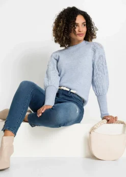 bonprix Bekleidung·Umstandsmode|Strickmode^Pullover hellblau