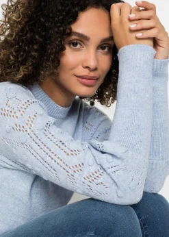 bonprix Bekleidung·Umstandsmode|Strickmode^Pullover hellblau