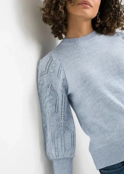 bonprix Bekleidung·Umstandsmode|Strickmode^Pullover hellblau