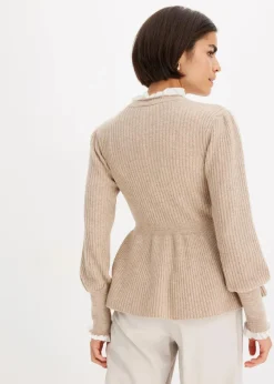 bonprix Bekleidung·Umstandsmode|Bekleidung·Jeans^Pullover beige meliert