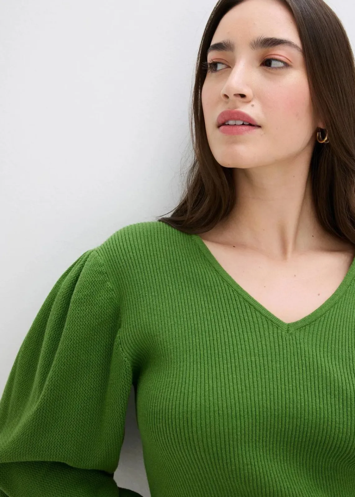 bonprix Pullover & Strickjacken|Strickmode^Pullover aus Baumwolle forstgrün