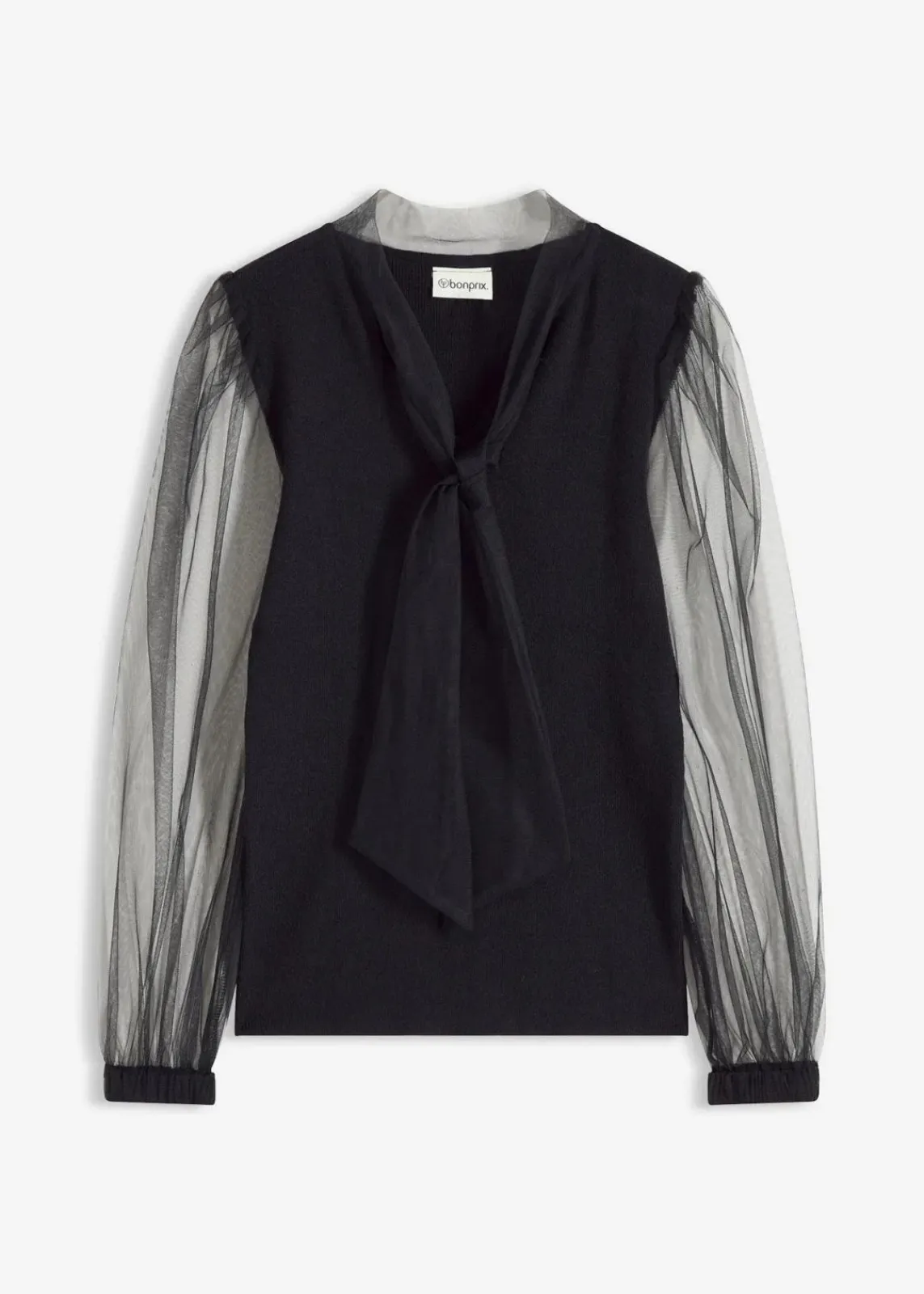 bonprix Bekleidung·Umstandsmode|Bekleidung·Jeans^Pullover aus fließendem Viskose-Mix schwarz