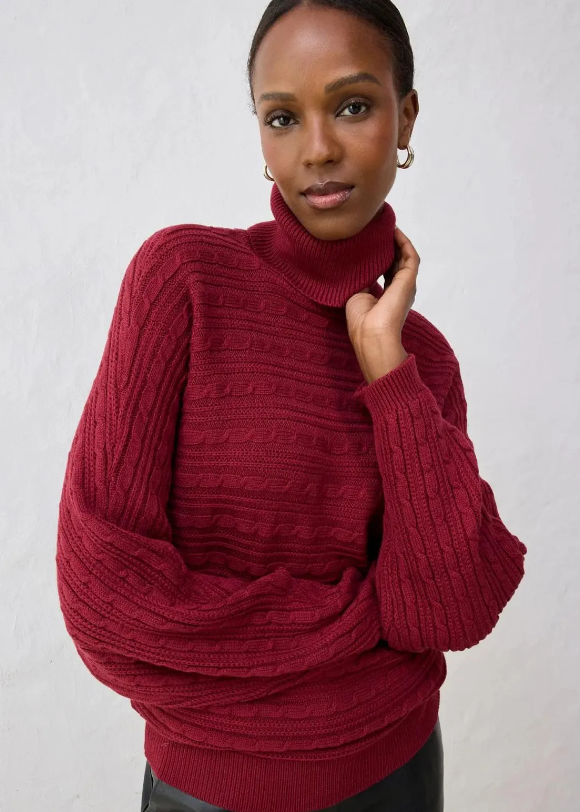 bonprix Bekleidung·Umstandsmode|Pullover & Strickjacken^Pullover aus Merinowolle pflaumenrot