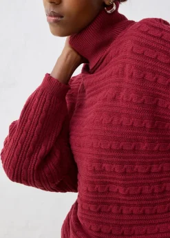 bonprix Bekleidung·Umstandsmode|Pullover & Strickjacken^Pullover aus Merinowolle pflaumenrot