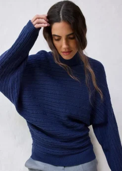bonprix Bekleidung·Umstandsmode|Pullover & Strickjacken^Pullover aus Merinowolle dunkelblau