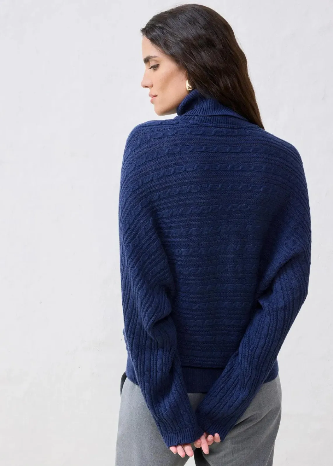 bonprix Bekleidung·Umstandsmode|Pullover & Strickjacken^Pullover aus Merinowolle dunkelblau
