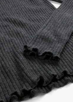 bonprix Bekleidung·Umstandsmode|Premium^Pullover aus superfeiner Merinowolle dunkelgrau meliert