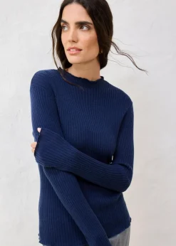 bonprix Bekleidung·Umstandsmode|Premium^Pullover aus superfeiner Merinowolle dunkelblau