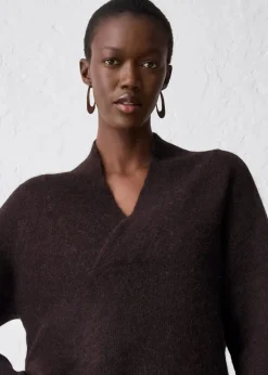 bonprix Bekleidung·Umstandsmode|Bekleidung·Jeans^Pullover aus wärmendem Alpaka-Mix dunkelbraun