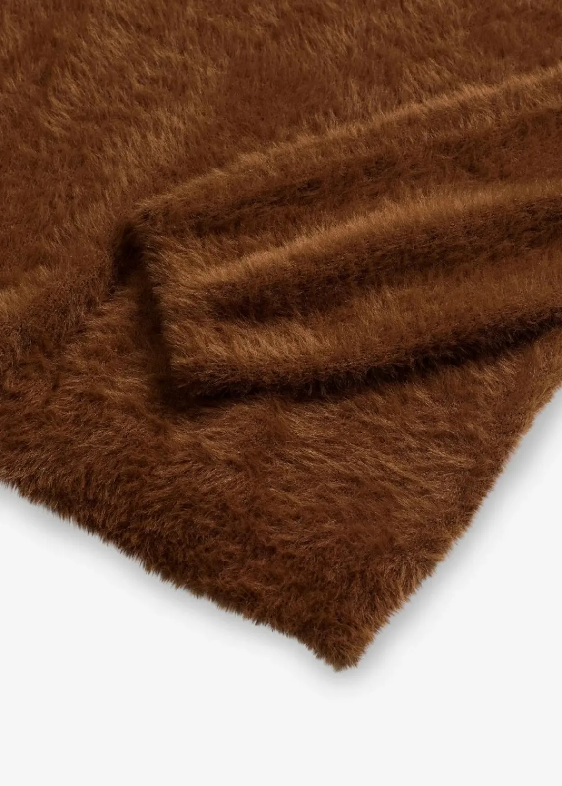bonprix Bekleidung·Umstandsmode|Pullover & Strickjacken^Pullover in Plüsch-Optik pimentbraun