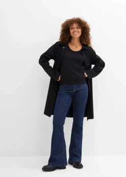 bonprix Nachhaltigere Materialien|Pullover & Strickjacken^Pullover, Kurzarm schwarz