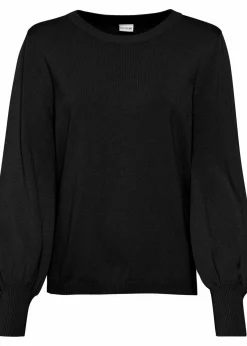 bonprix Bekleidung·Jeans|Pullover & Strickjacken^Pullover mit Ballon-Ärmel schwarz