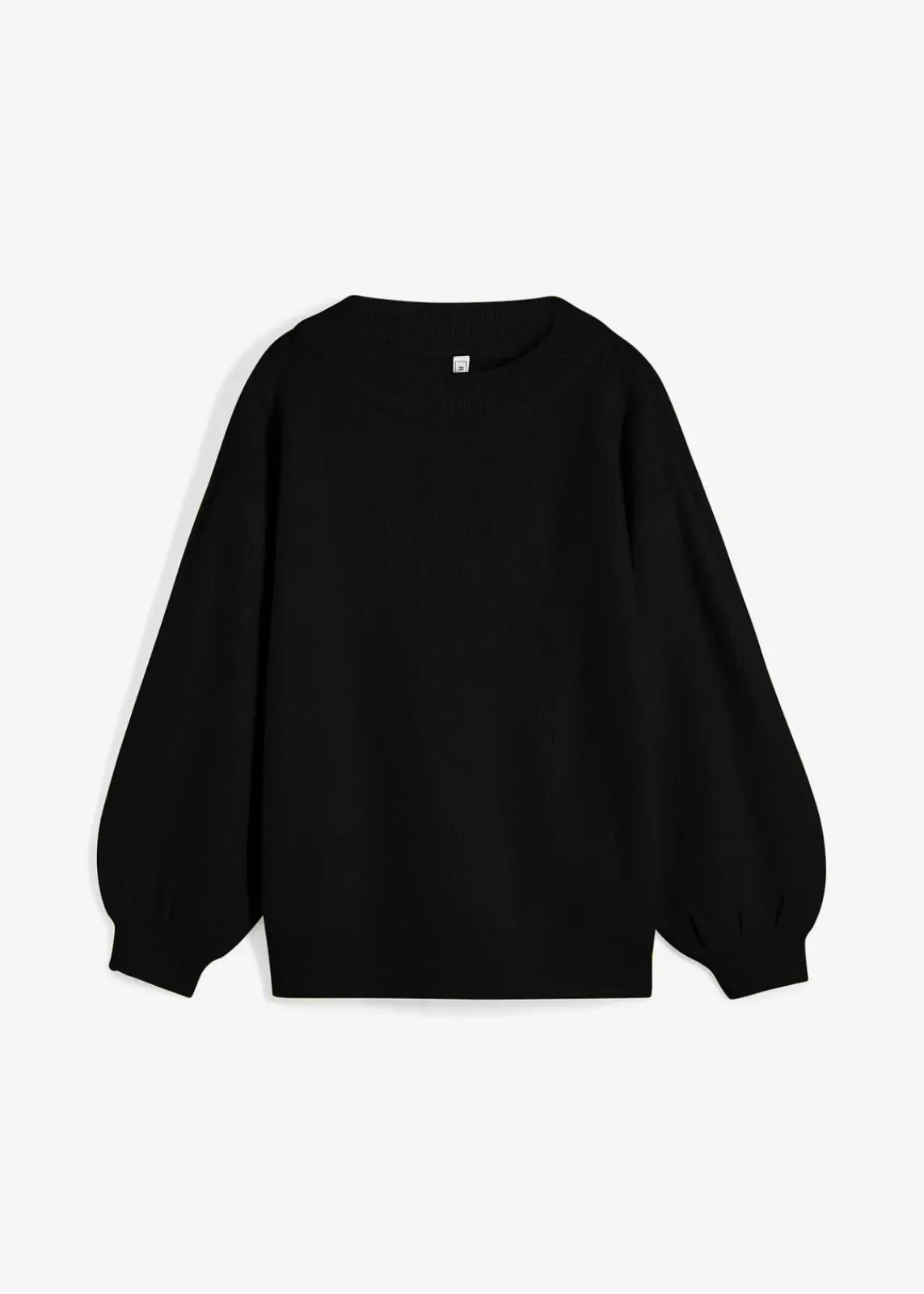 bonprix Pullover & Strickjacken|Strickmode^Pullover mit Ballonärmeln schwarz