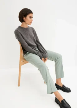 bonprix Bekleidung·Umstandsmode|Pullover & Strickjacken^Pullover mit Ballonärmeln anthrazit meliert