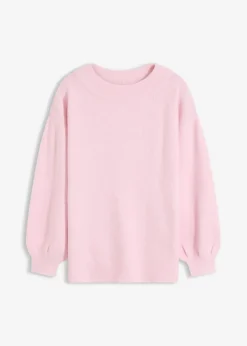 bonprix Bekleidung·Umstandsmode|Bekleidung·Jeans^Pullover mit Ballonärmeln kristallrosa