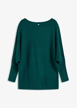 bonprix Bekleidung·Umstandsmode|Bekleidung·Jeans^Pullover mit Fledermausärmeln waldgrün