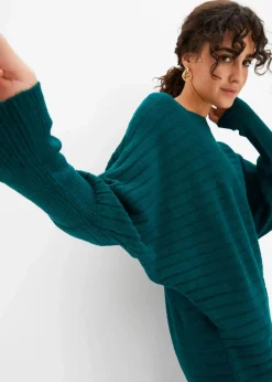 bonprix Bekleidung·Umstandsmode|Bekleidung·Jeans^Pullover mit Fledermausärmeln waldgrün