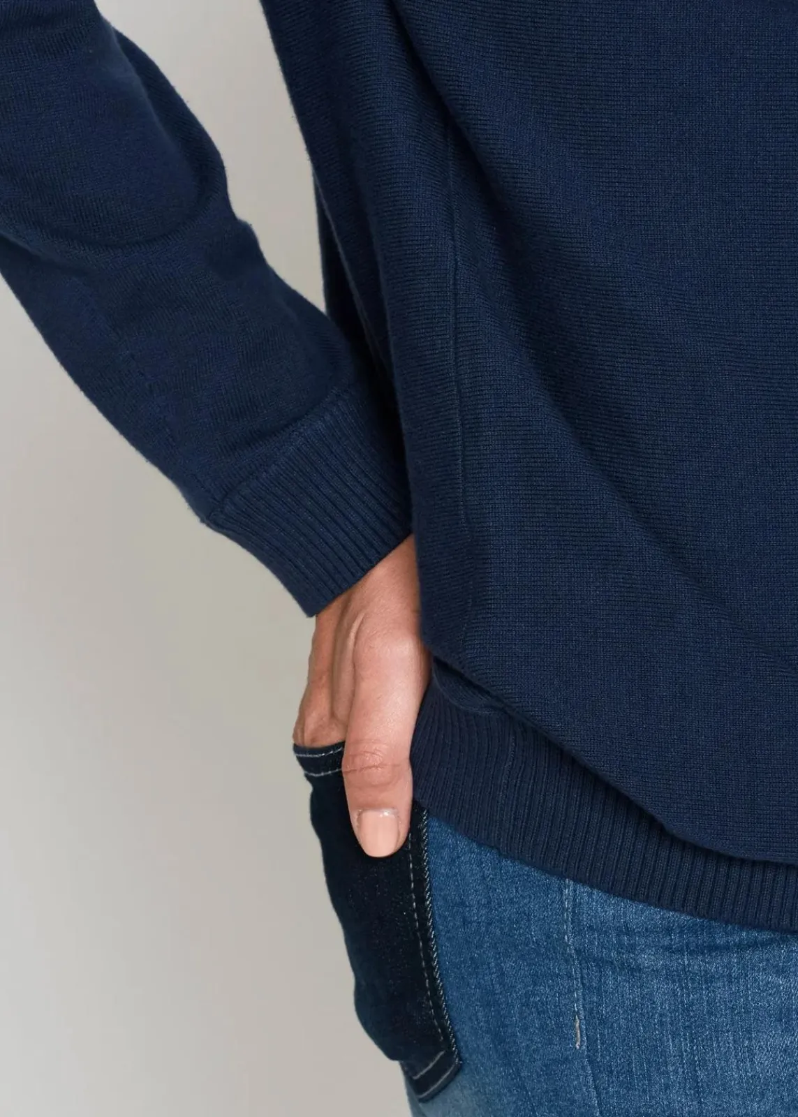 bonprix Strickmode|Pullover & Strickjacken^Pullover mit Fledermausärmeln dunkelblau