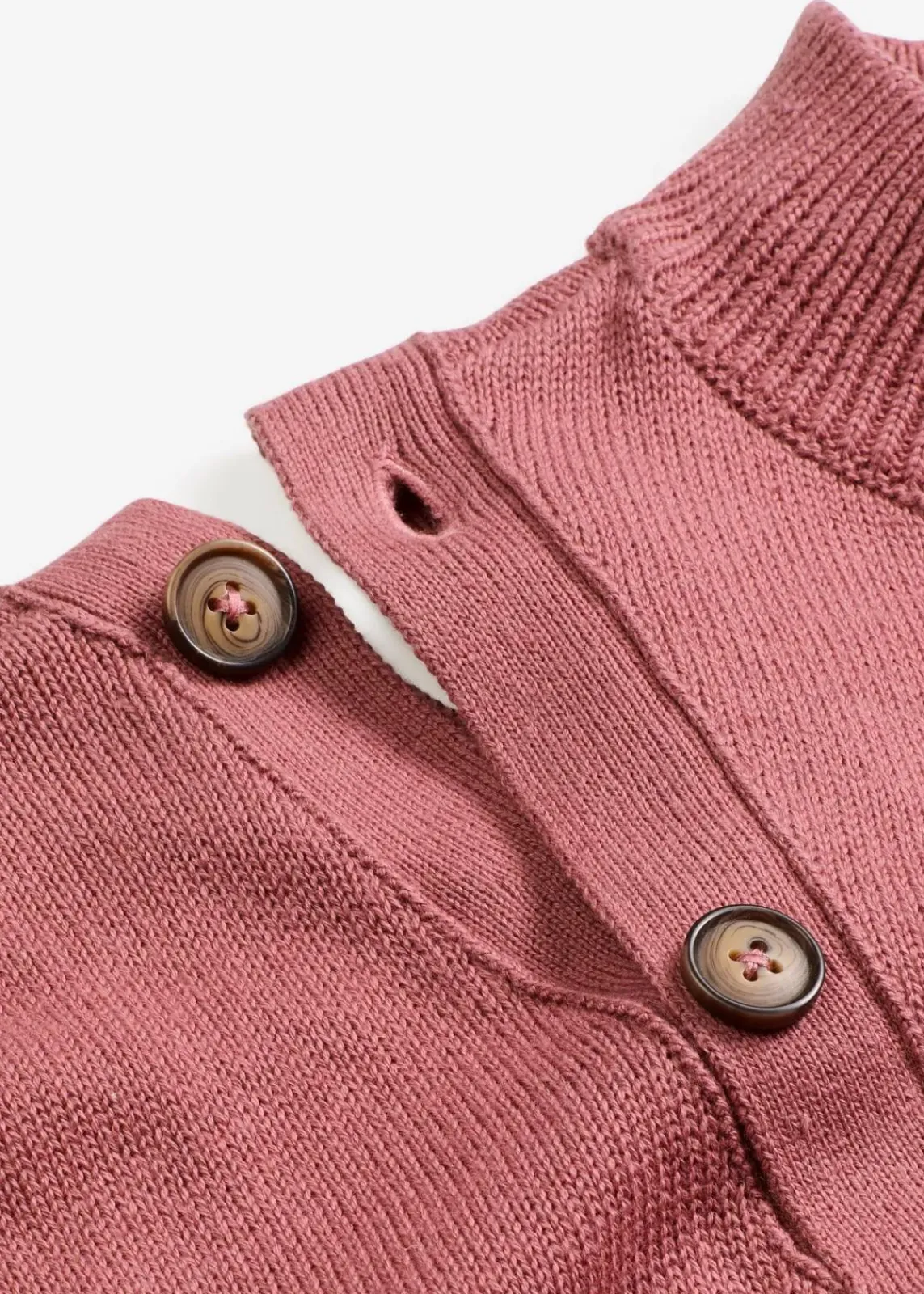 bonprix Strickmode|Pullover & Strickjacken^Pullover mit Knopfleiste softbeere
