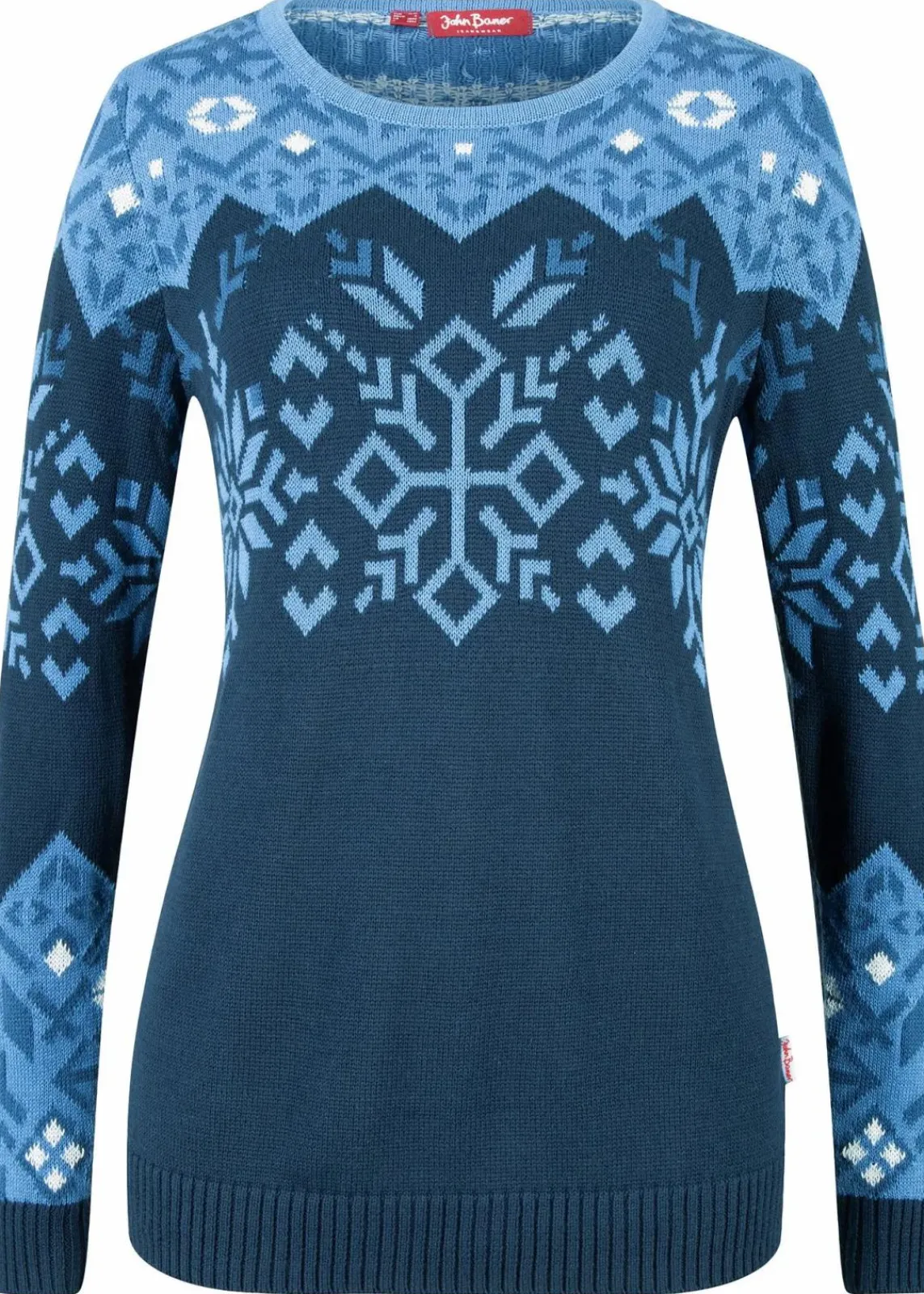 bonprix Bekleidung·Umstandsmode|Pullover & Strickjacken^Pullover mit Norwegermuster dunkelblau Norwegermuster