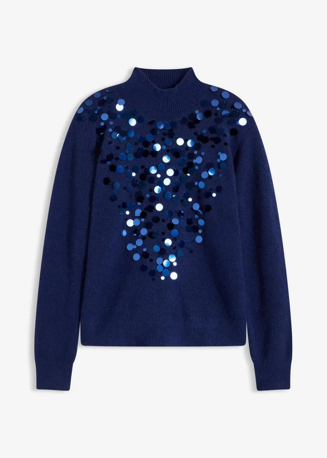 bonprix Bekleidung·Umstandsmode|Bekleidung·Jeans^Pullover mit Pailetten mitternachtsblau