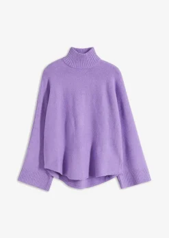 bonprix Bekleidung·Umstandsmode|Bekleidung·Jeans^Pullover mit Stehkragen softlila