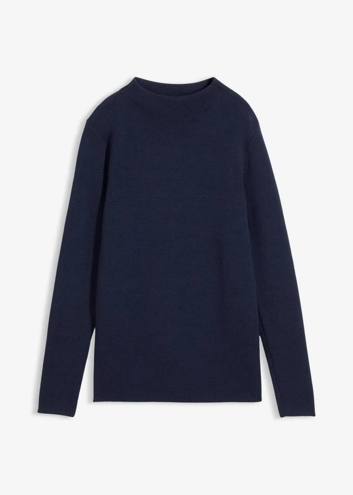 bonprix Bekleidung·Umstandsmode|Strickmode^Pullover mit Stehkragen dunkelblau