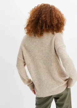 bonprix Pullover & Strickjacken|Strickmode^Pullover mit Stern camel
