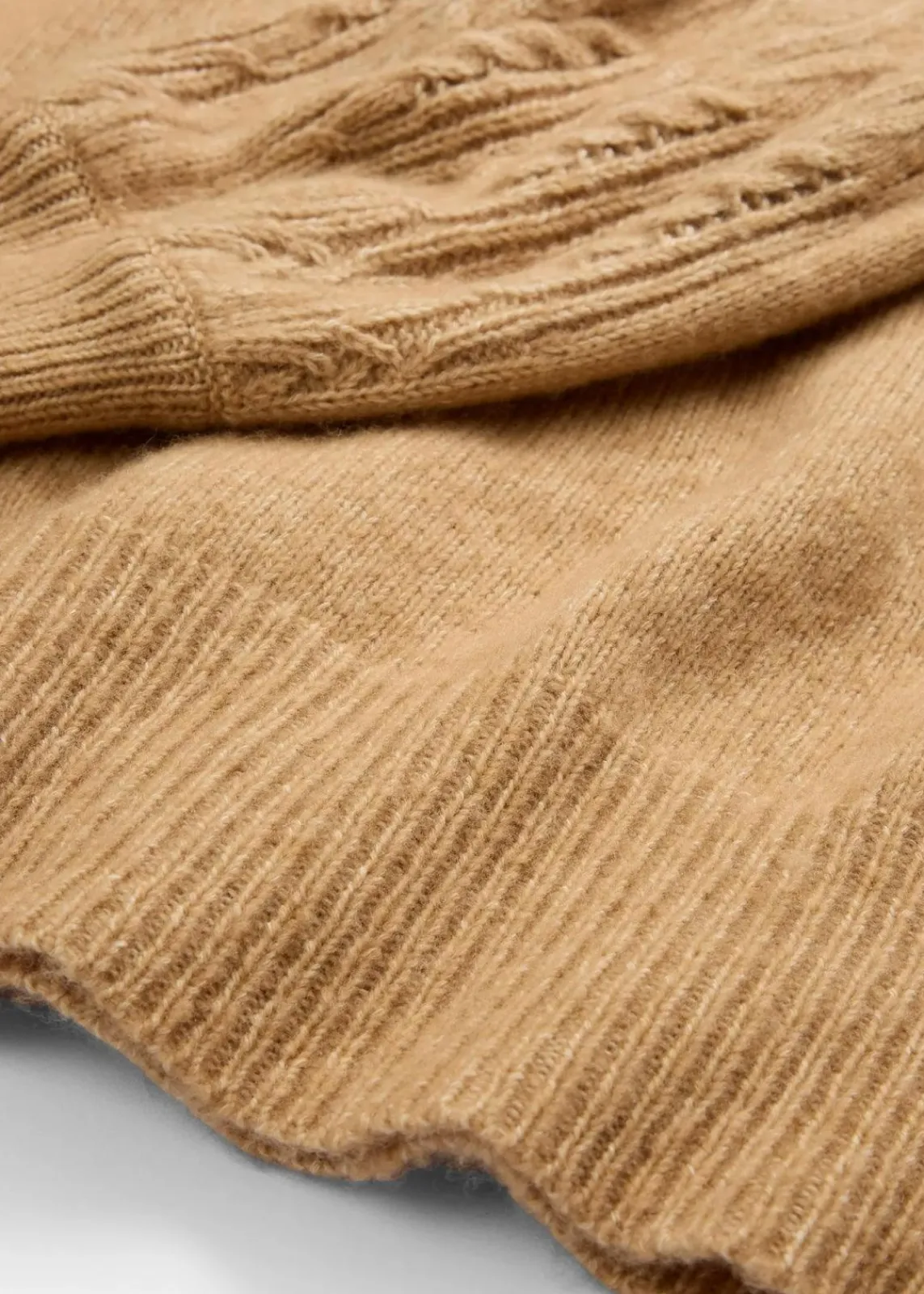 bonprix Bekleidung·Umstandsmode|Premium^Pullover mit Woll-Anteil mattcamel