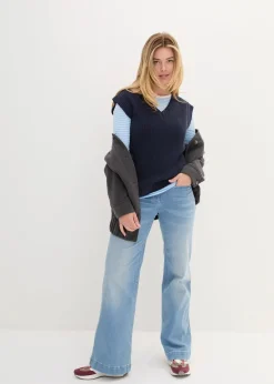 bonprix Bekleidung·Umstandsmode|Strickmode^Pullunder dunkelblau