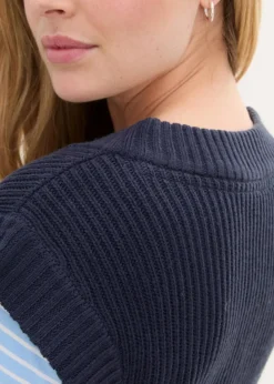 bonprix Bekleidung·Umstandsmode|Strickmode^Pullunder dunkelblau