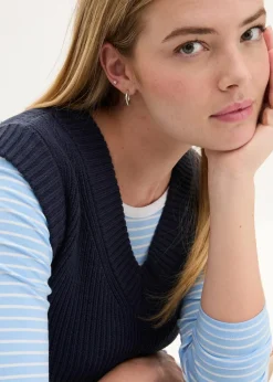 bonprix Bekleidung·Umstandsmode|Strickmode^Pullunder dunkelblau