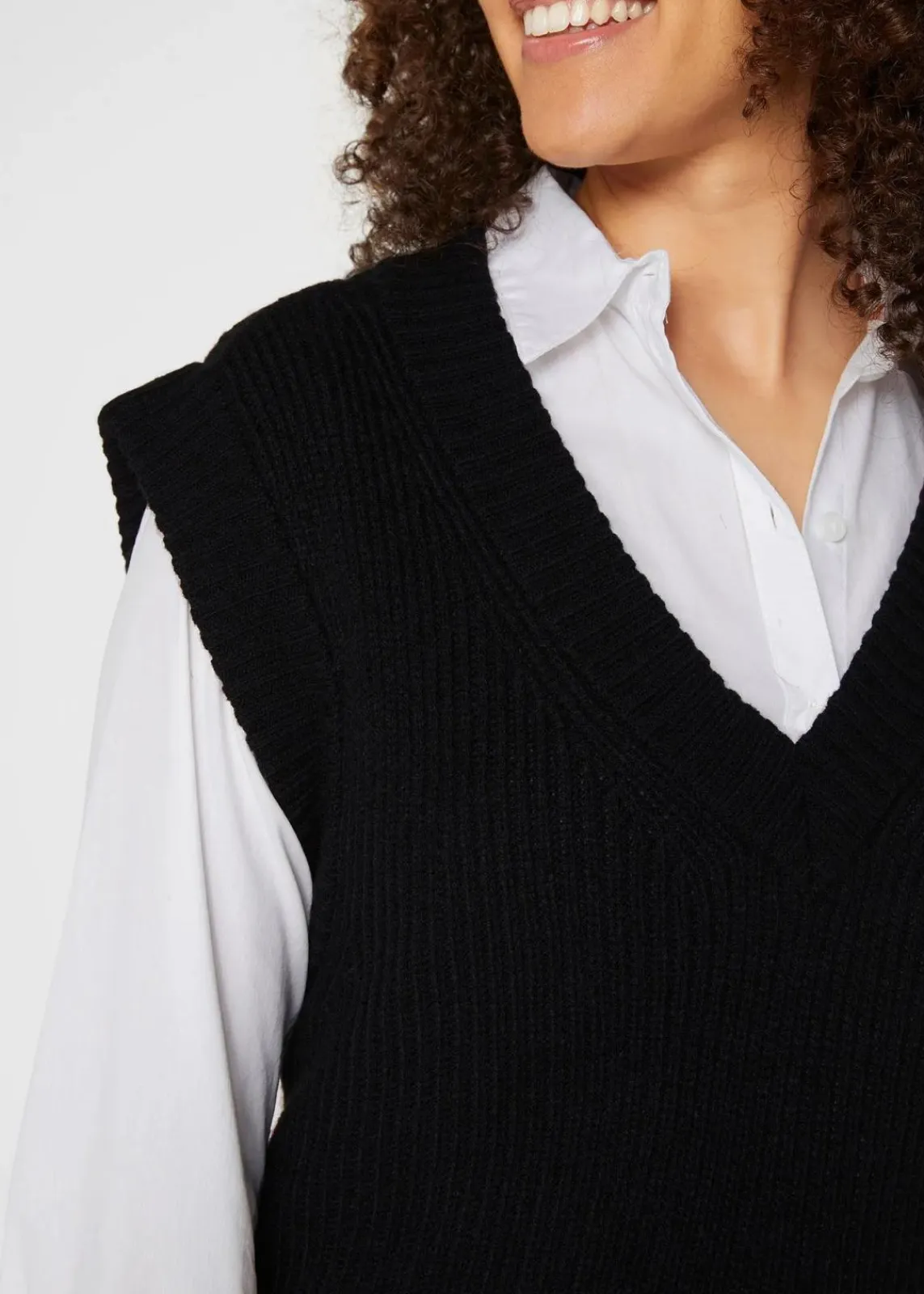 bonprix Bekleidung·Umstandsmode|Strickmode^Pullunder schwarz